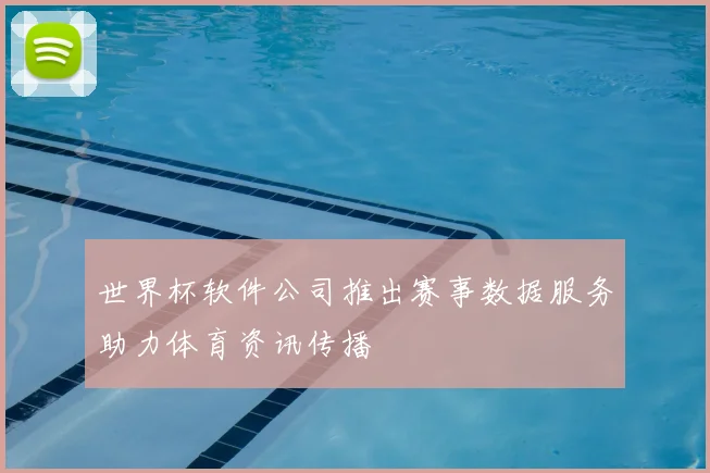世界杯软件公司推出赛事数据服务助力体育资讯传播